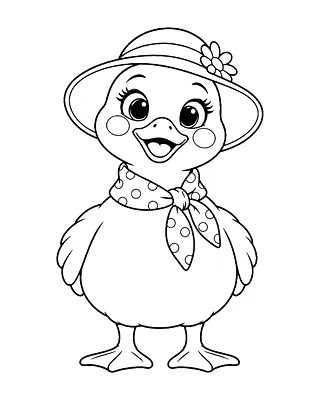 Mama Duck coloring page