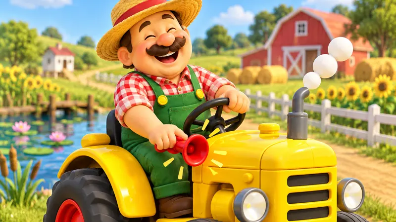 Putt Putt, Look at the Tractor!